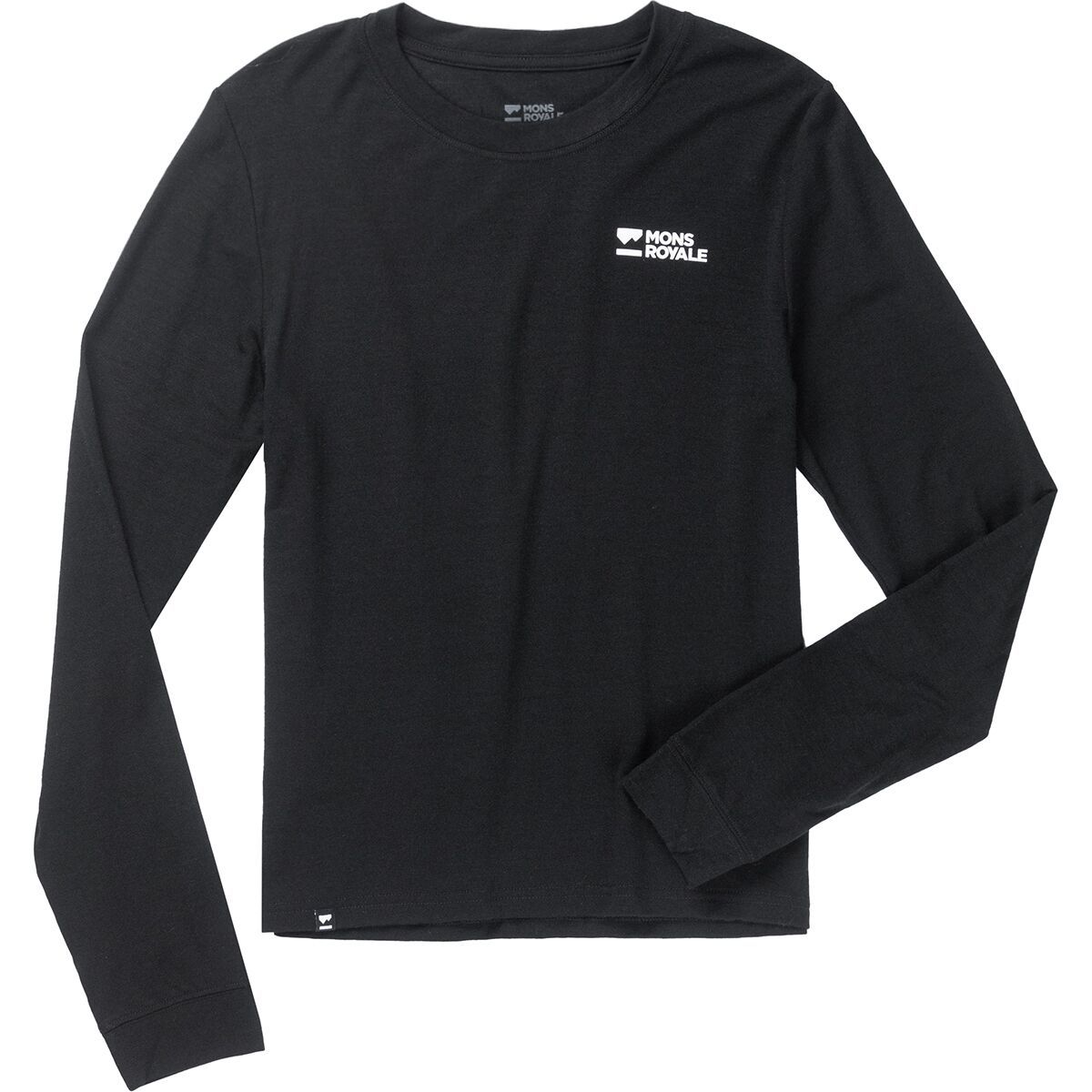 Mons Royale Icon Long-Sleeve T-Shirt - Women's Black, M