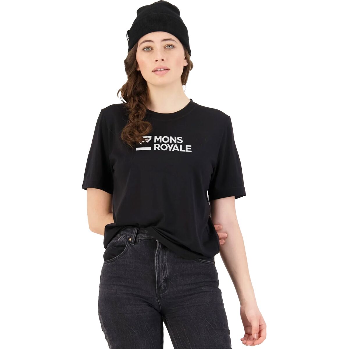 Mons Royale Mons Royale Icon Logo T-Shirt - Women's Chocolate Camo, S