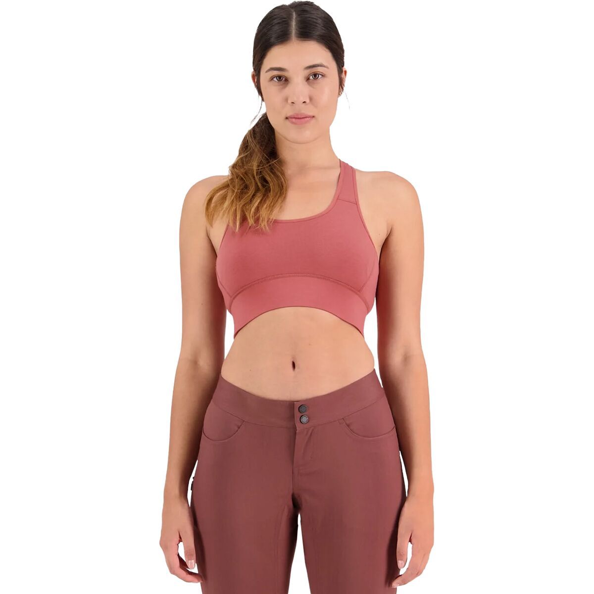Mons Royale Stratos Merino Shift Sports Bra - Women's Terracotta, XL