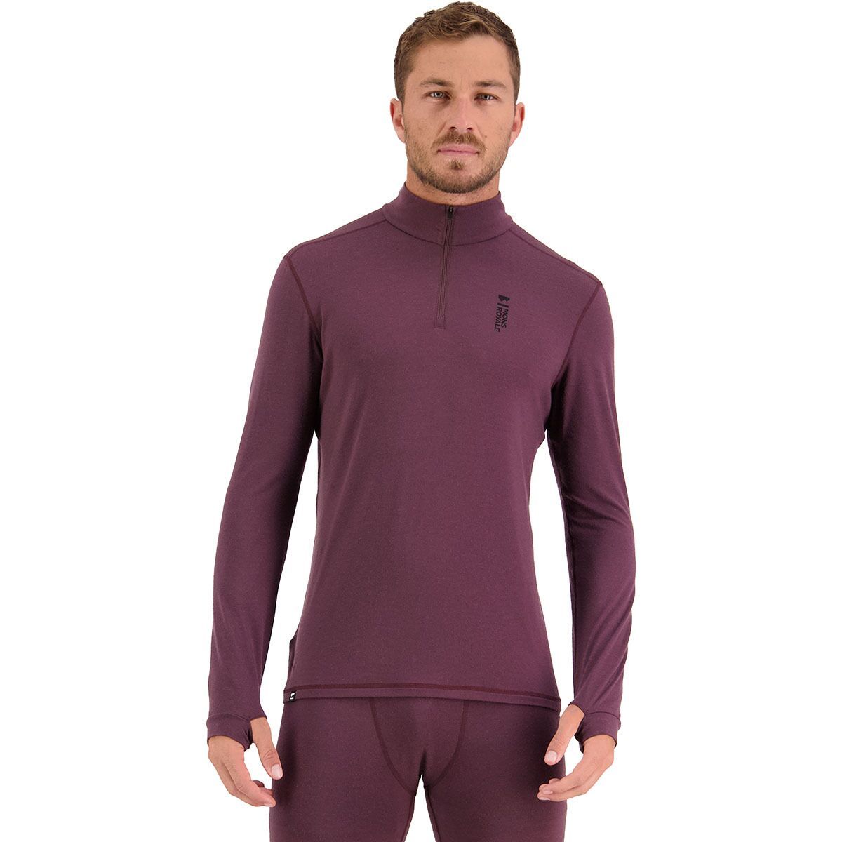 Mons Royale Cascade 1/4 Zip Top - Men's Oak, S