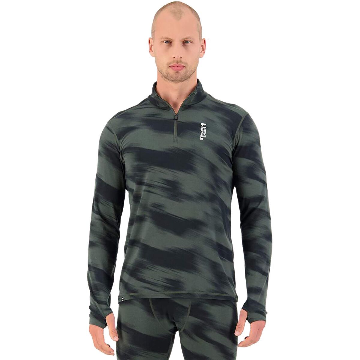 Mons Royale Cascade 1/4 Zip Top - Men's Rosin Motion, XL