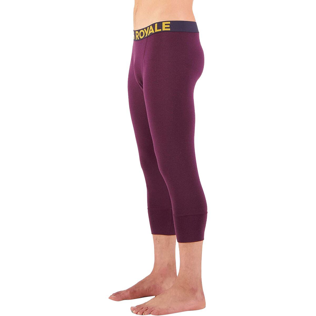 Mons Royale Cascade 3/4 Legging - Men's Wine, XXL