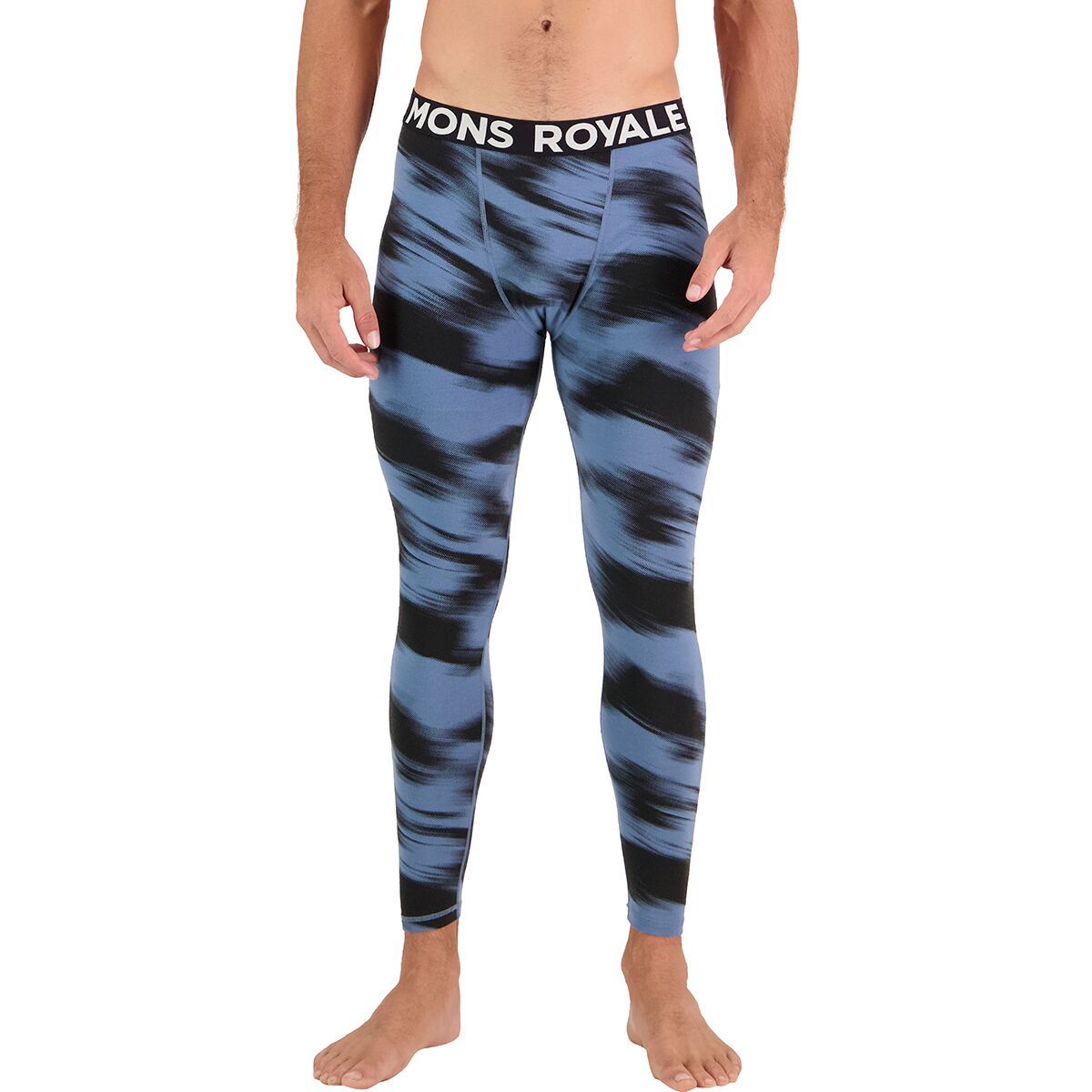 Mons Royale Cascade Legging - Men's Blue Motion, XL