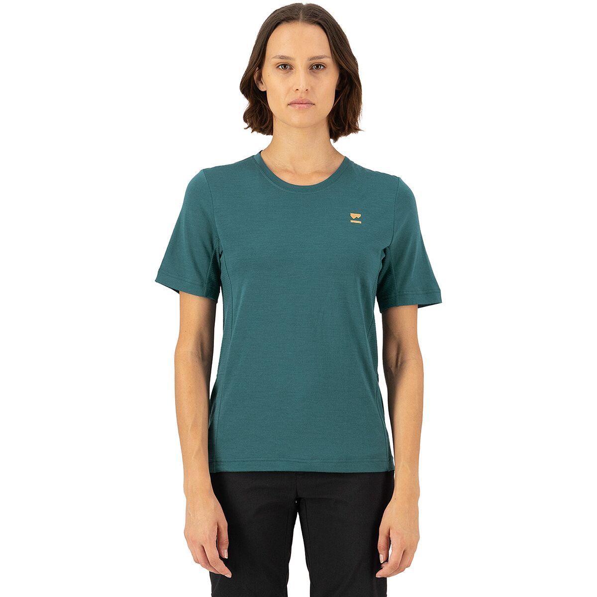 Image of Mons Royale Tarn Merino Shift Short-Sleeve Shirt - Women's Abyss, L
