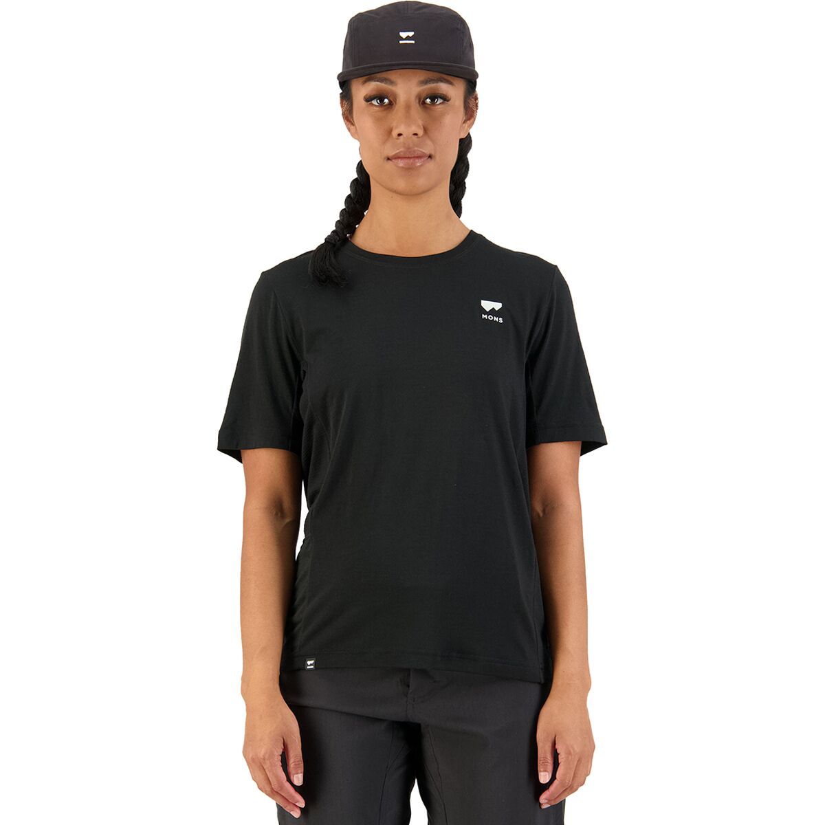 Mons Royale Tarn Merino Shift Short-Sleeve Shirt - Women's Black, S