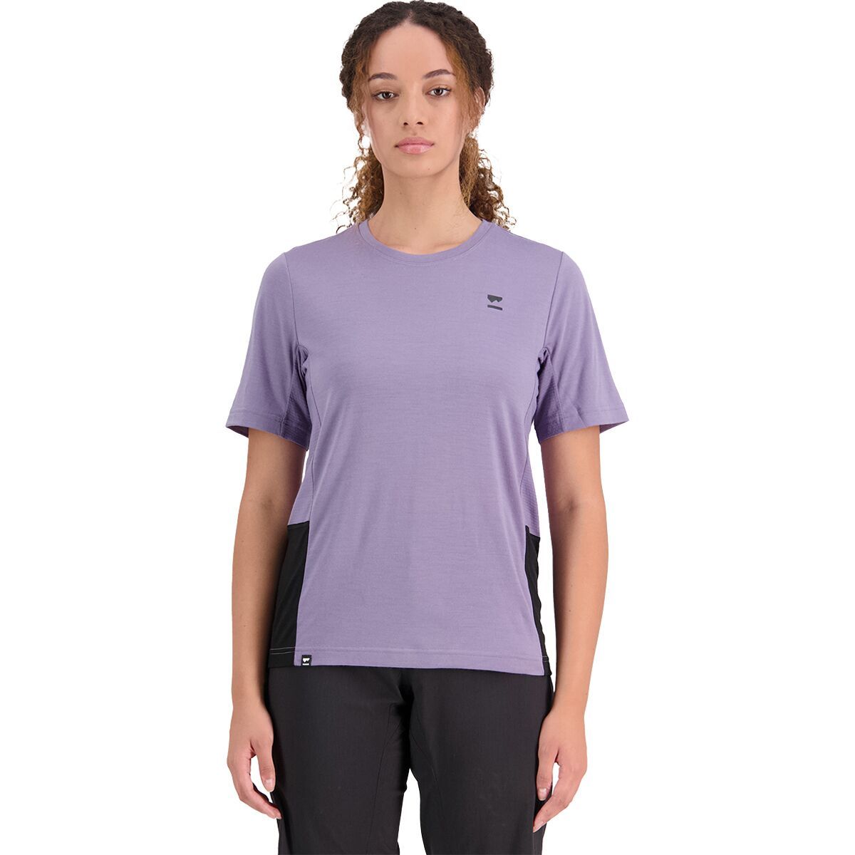 Mons Royale Tarn Merino Shift Short-Sleeve Shirt - Women's Thistle/Black, S