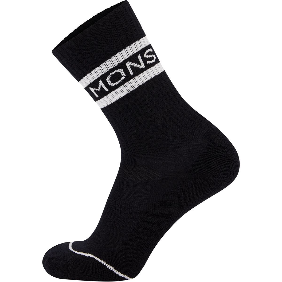 Mons Royale Signature Crew Sock Black/White, XL