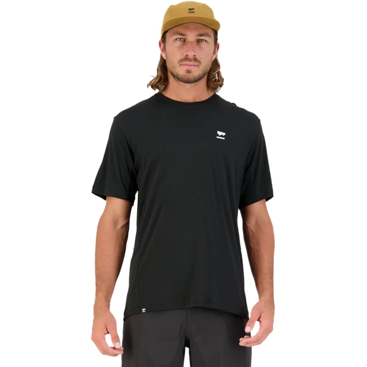 Image of Mons Royale Tarn Merino Shift T-Shirt - Men's Black/Black, S