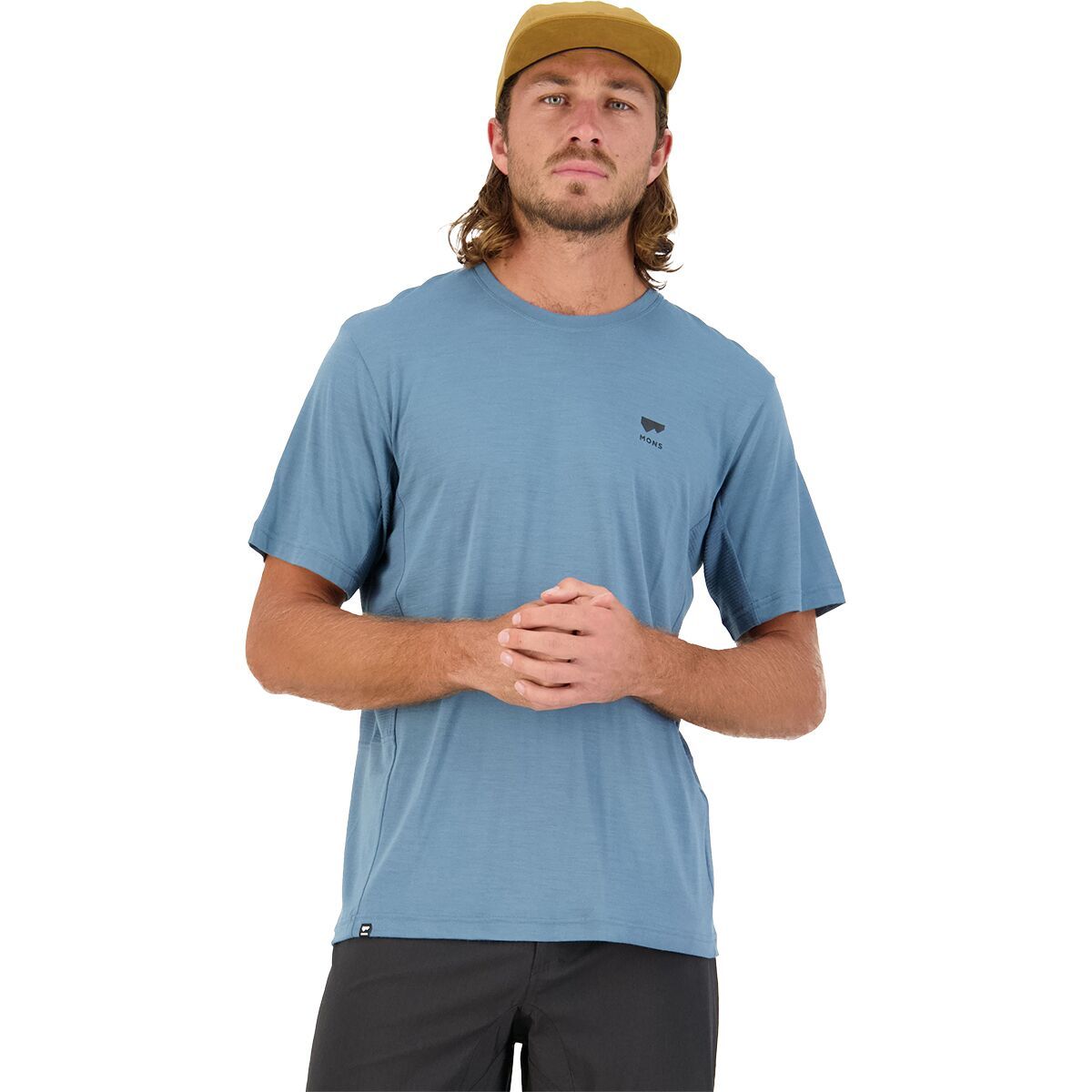 Mons Royale Tarn Merino Shift T-Shirt - Men's Blue Slate, L