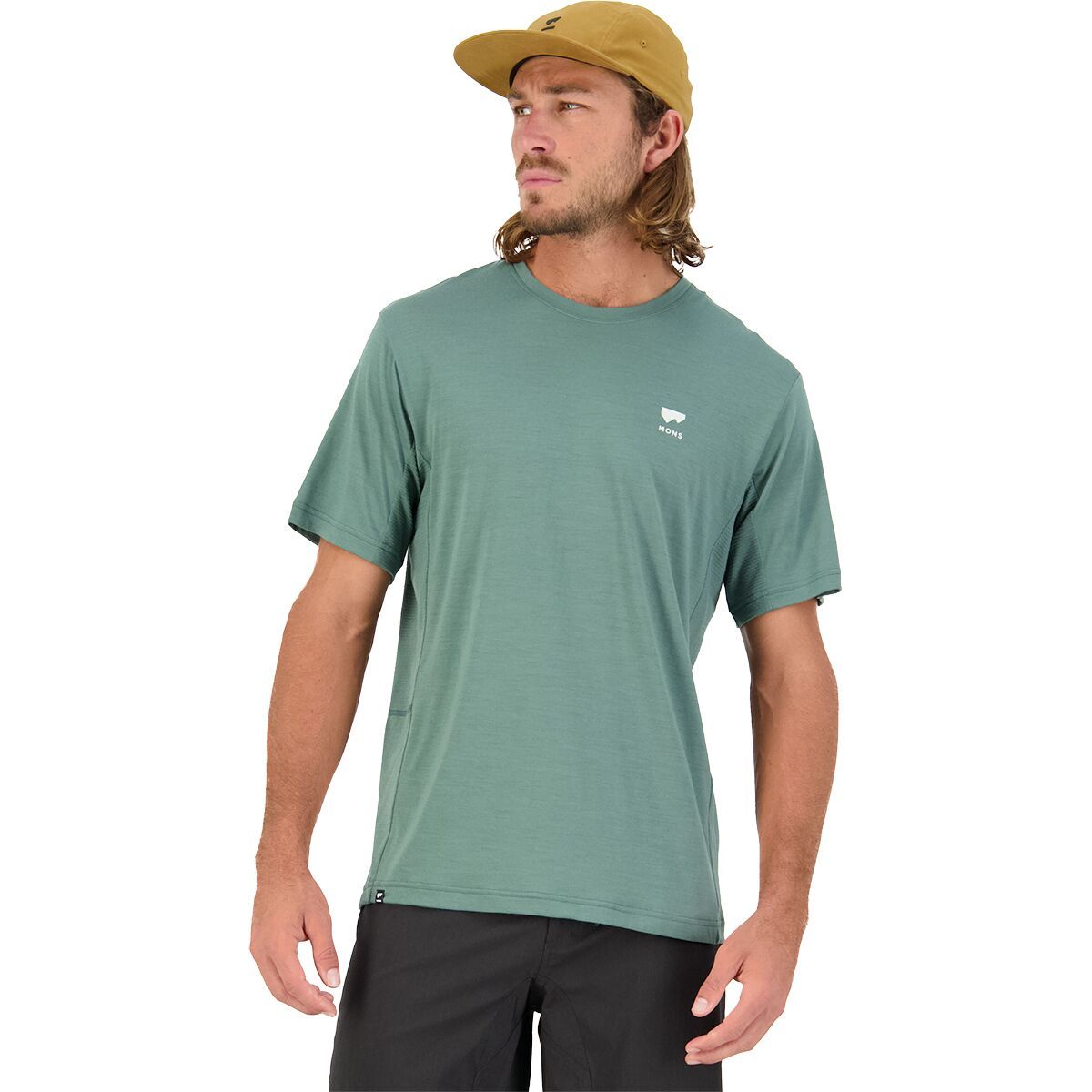 Mons Royale Tarn Merino Shift T-Shirt - Men's Burnt Sage, XXL