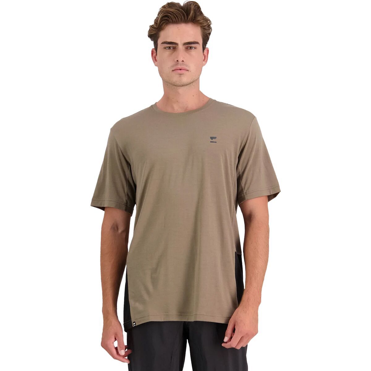 Mons Royale Tarn Merino Shift T-Shirt - Men's Walnut/Black, S