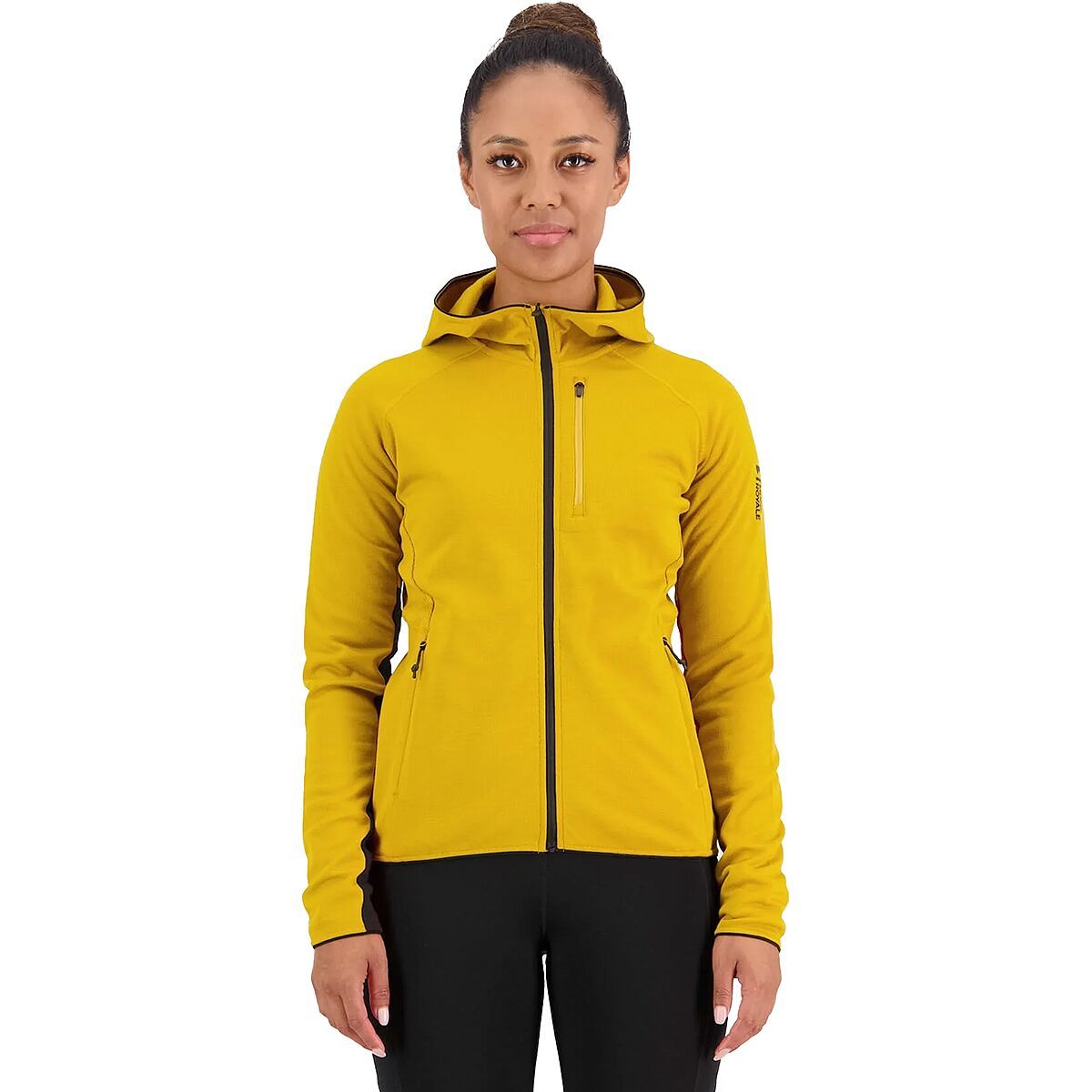 Mons Royale Approach Merino Shift Hooded Fleece Jacket - Women's Turmeric, XL