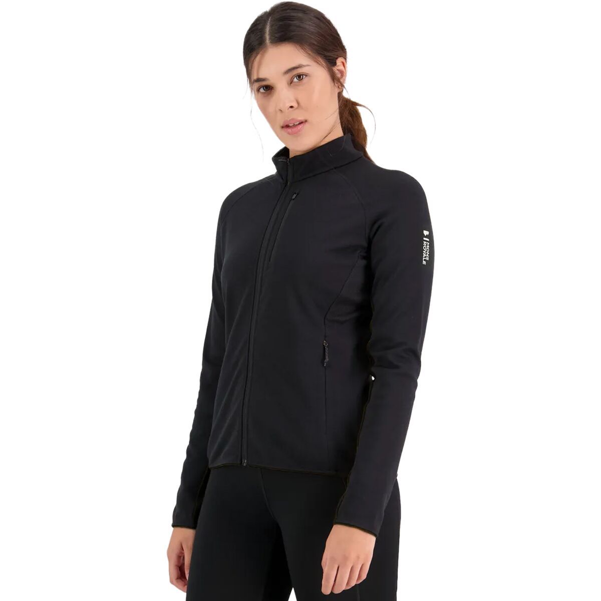 Mons Royale Approach Merino Gridlock Jacket - Women's Black, XL