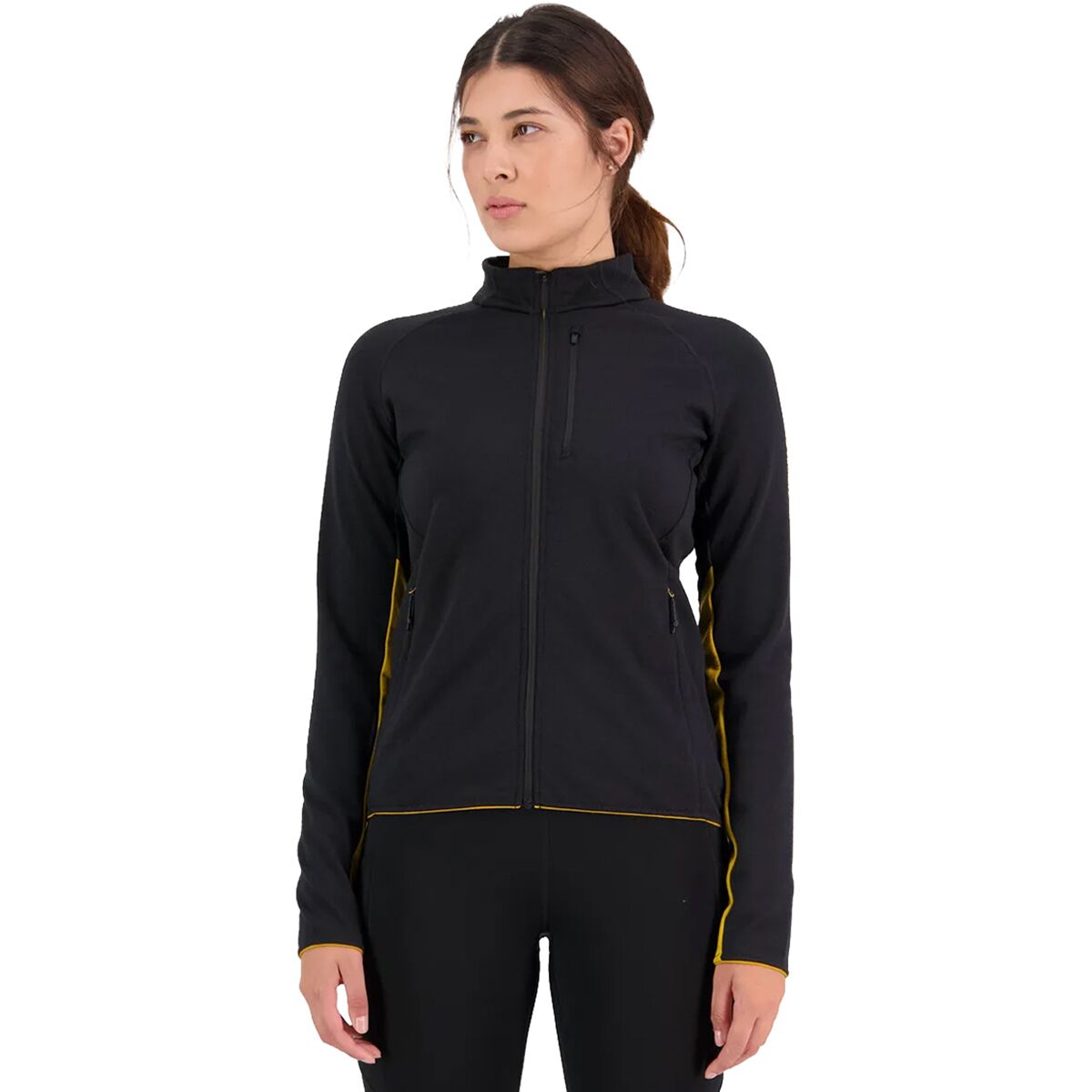 Image of Mons Royale Approach Merino Gridlock Jacket - Women's Black, L