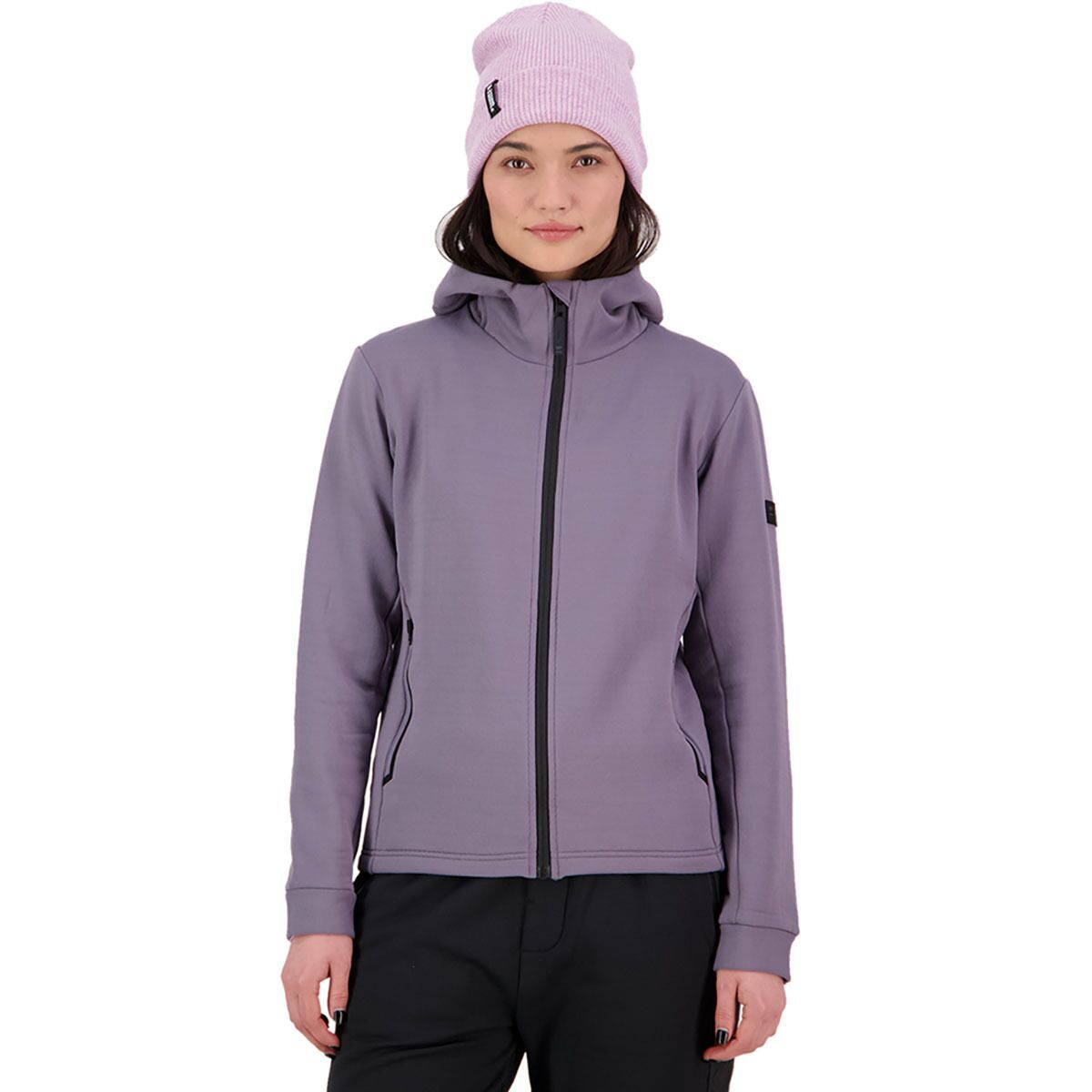 Mons Royale Arcadia Merino Fleece Hoodie - Women's Shark, XS