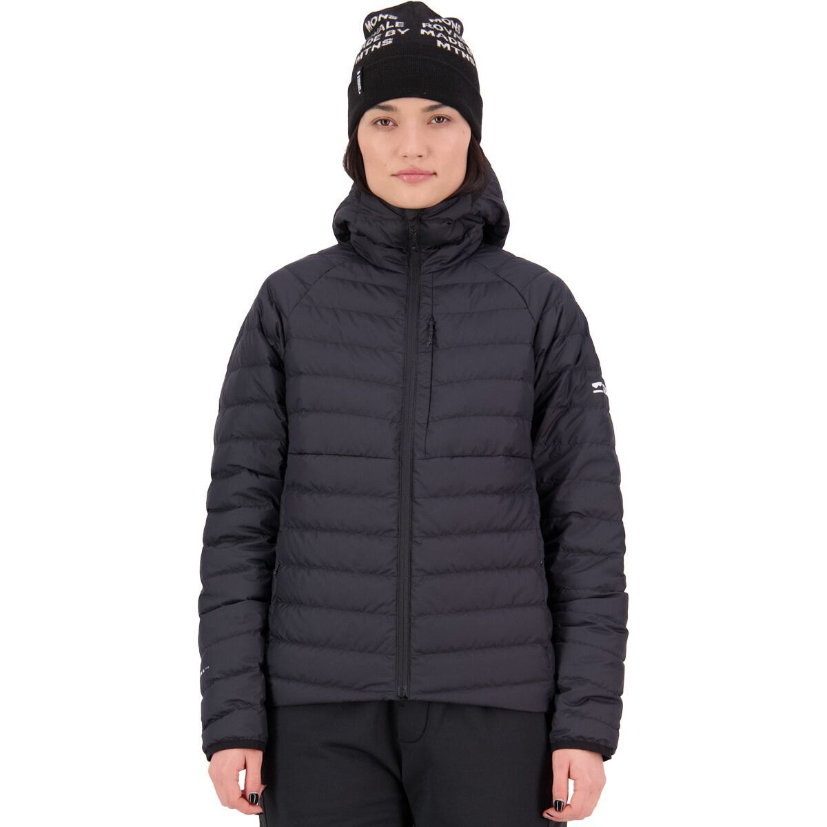 Mons Royale Atmos Wool x Down Insulation Hooded Jacket - Women's Black, S