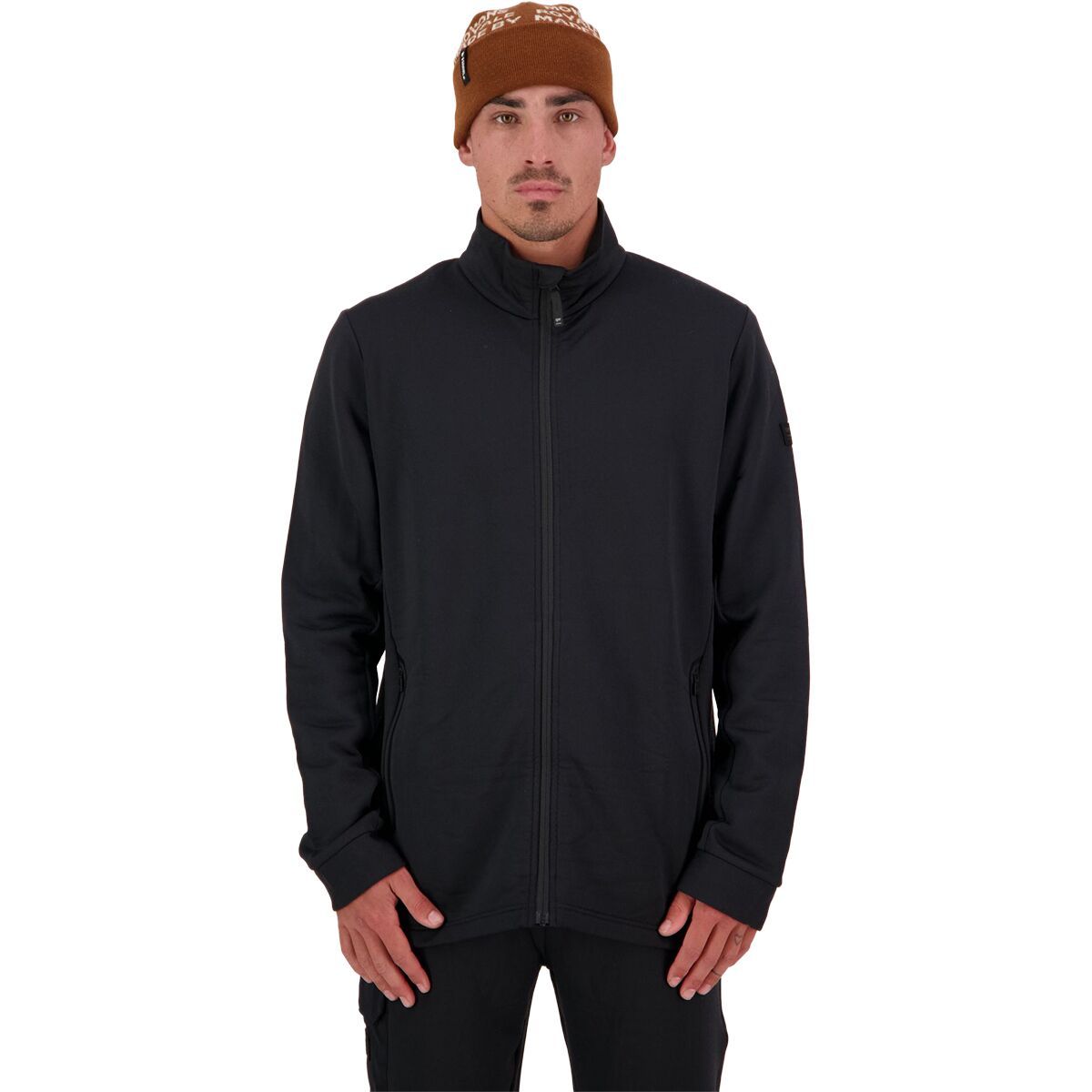 Image of Mons Royale Arcadia Merino Fleece Jacket - Men's Black, XL