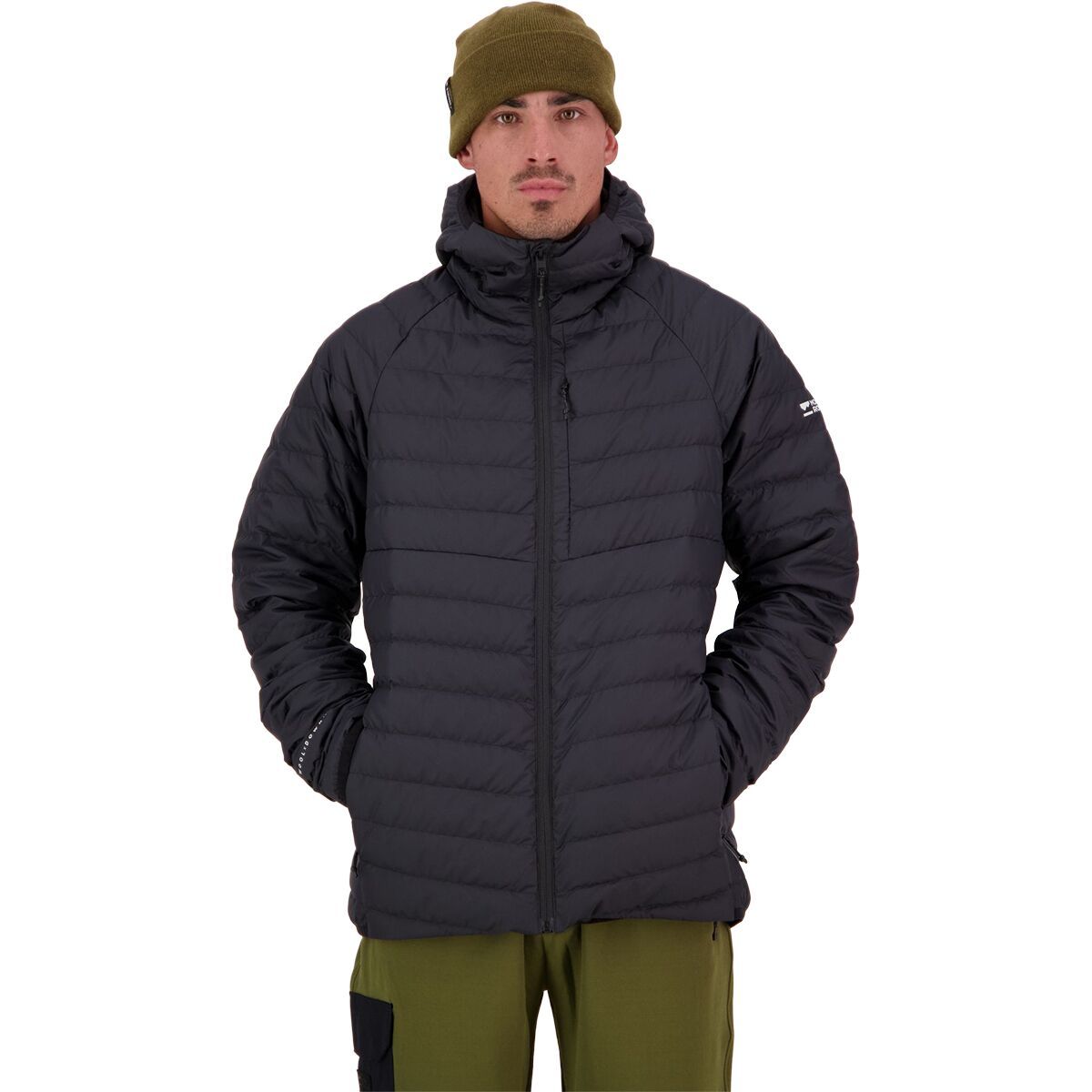 Image of Mons Royale Atmos Wool x Down Insulation Hooded Jacket - Men's Black, S