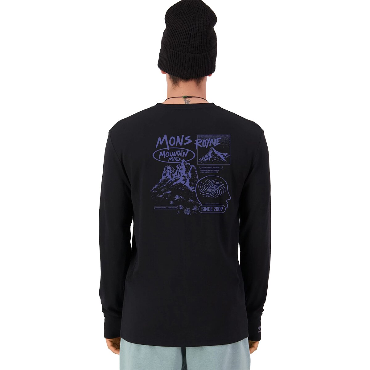 Mons Royale Mons Royale Yotei Classic Long-Sleeve Shirt - Men's Black3, L - $139.95 at Backcountry.com