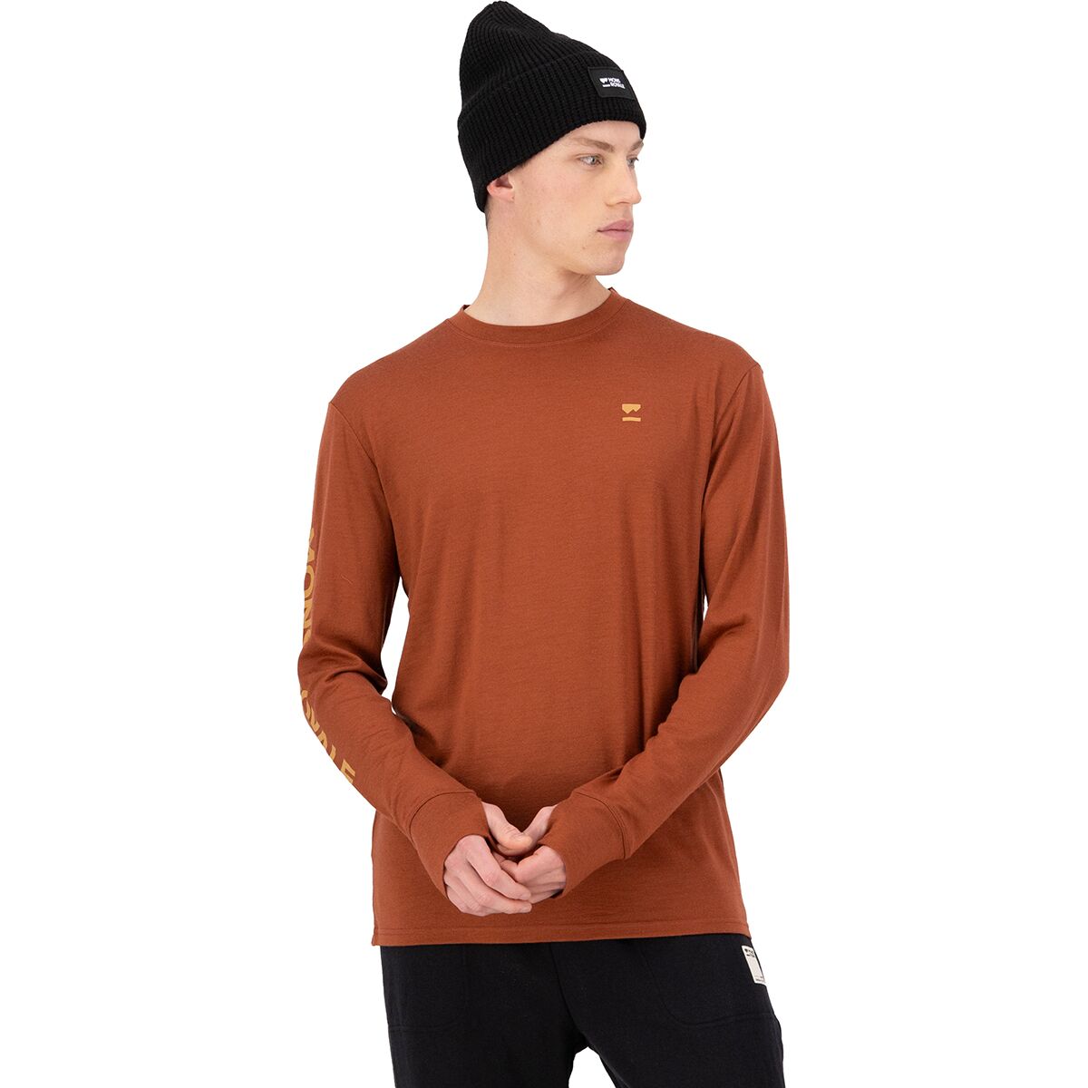 Mons Royale Mons Royale Yotei Classic Long-Sleeve Shirt - Men's Sienna, L
