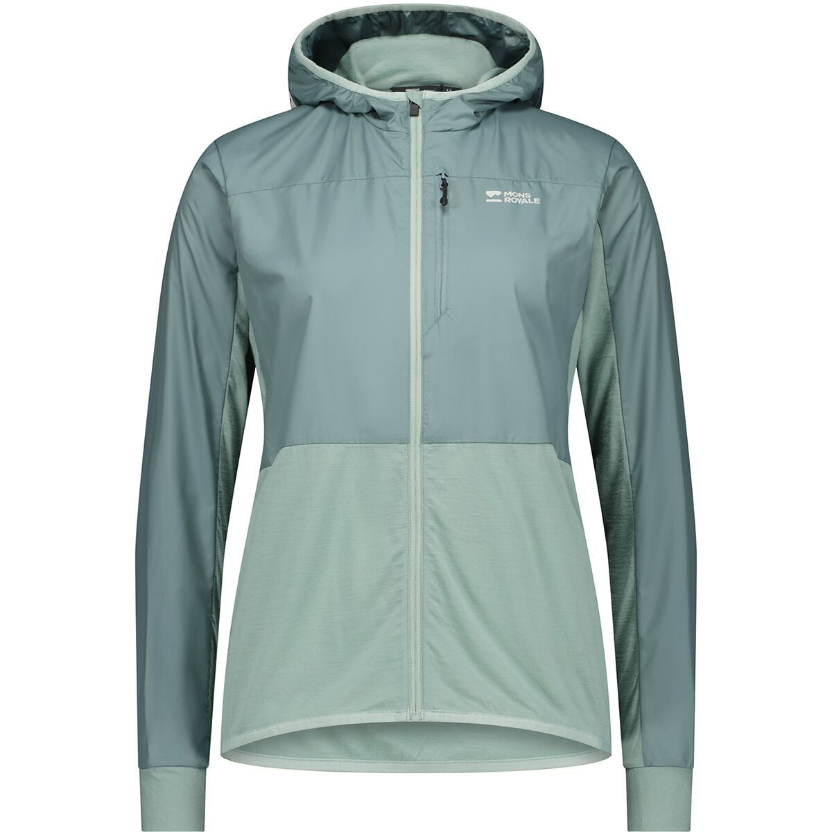 Image of Mons Royale Diversion Merino Bike Wind Jacket - Women's Dew/Desert Sage, S