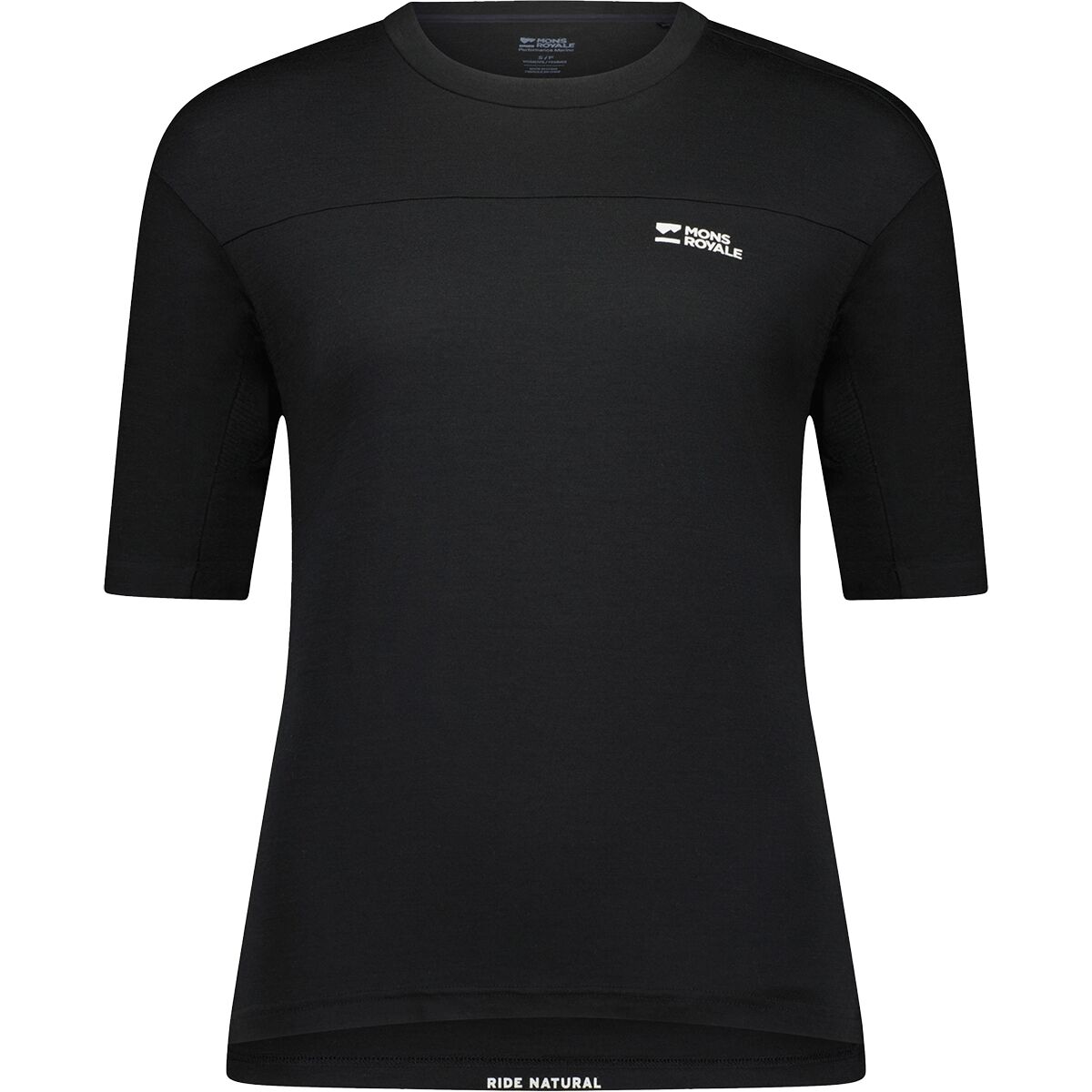Image of Mons Royale Diversion Merino Short-Sleeve Bike Jersey - Women's Black, M