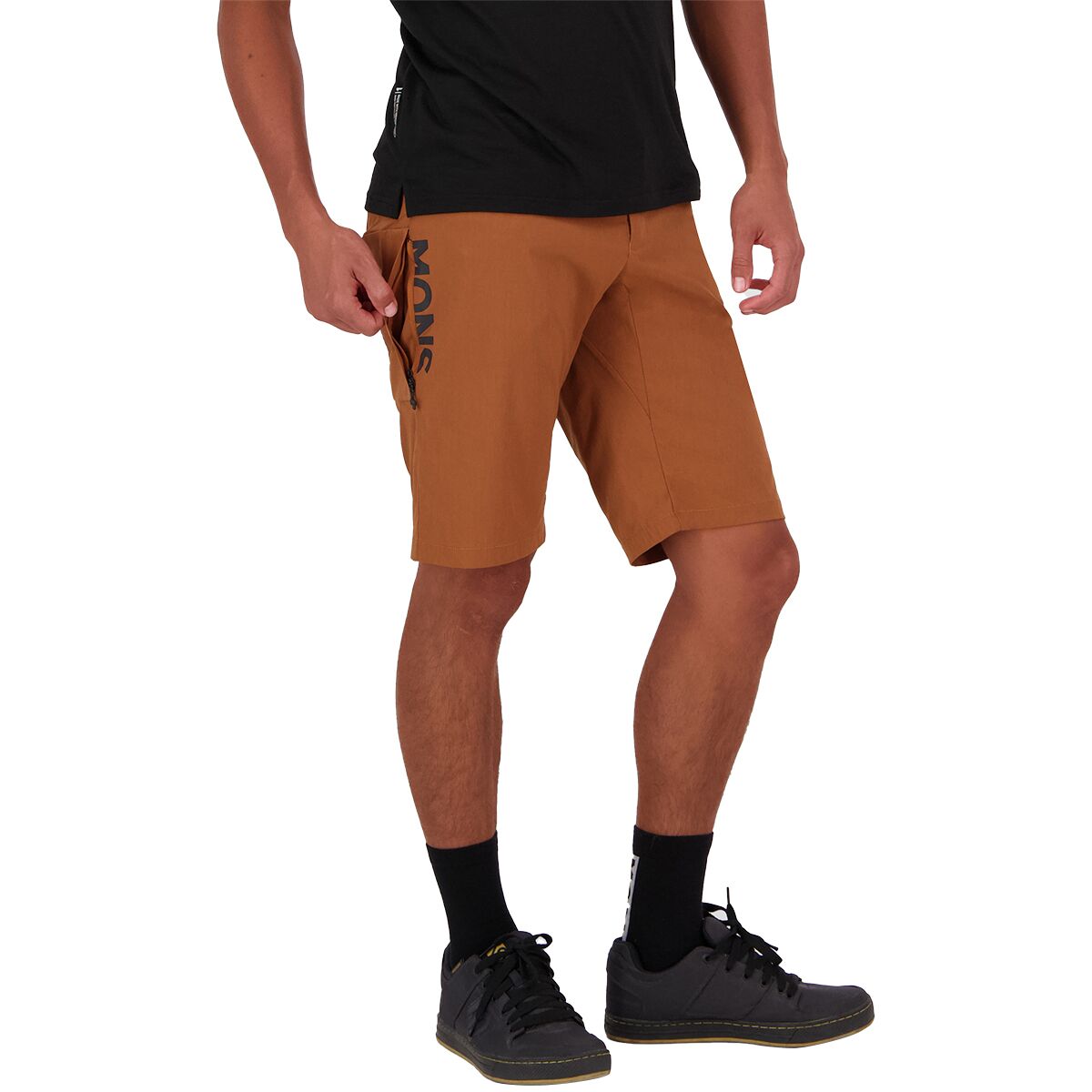 Image of Mons Royale Diversion Merino Trail Bike Short - Men's Caramel, L