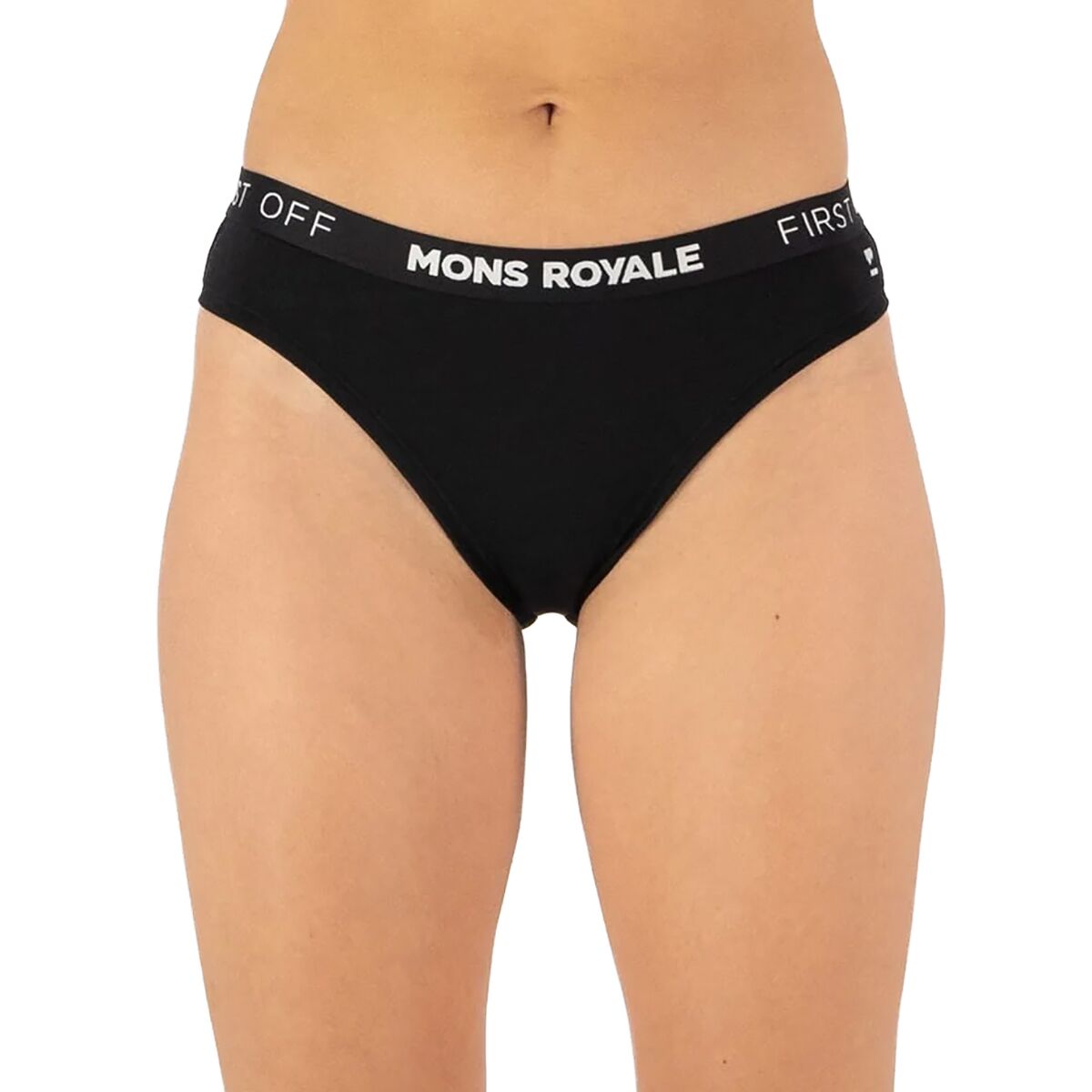 Image of Mons Royale Folo Merino Brief - Women's Black, XS