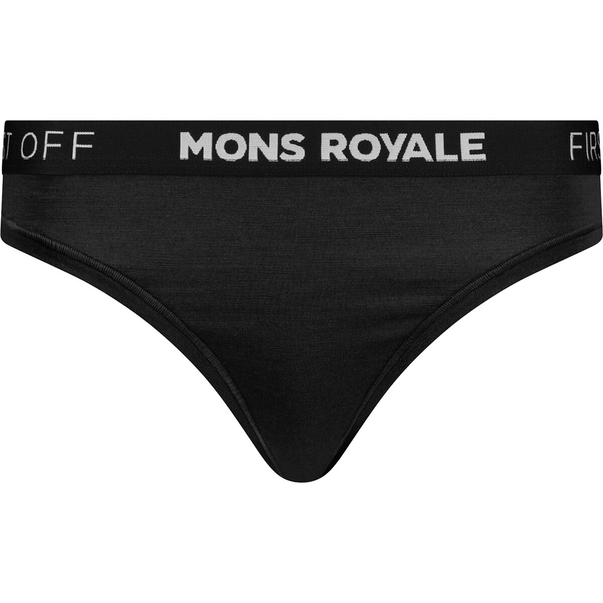 Image of Mons Royale Stratos Merino Thong - Women's Black, L