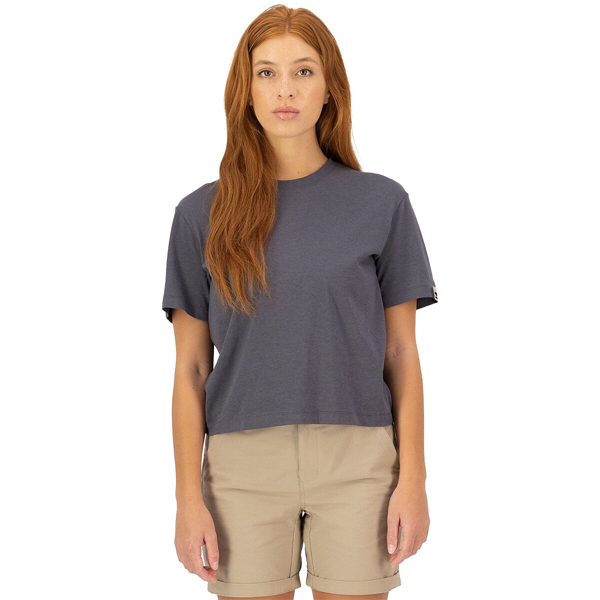 Image of Mons Royale Yonder Merino Organic Cotton T-Shirt - Women's Vintage Black, S