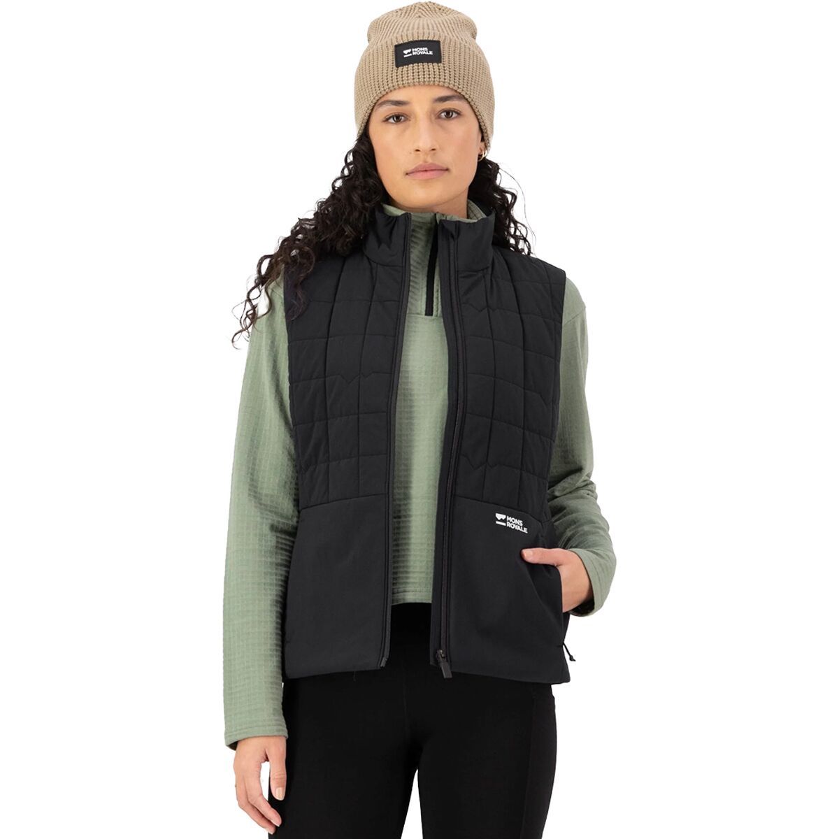 Image of Mons Royale Canyon Merino Insulated Vest - Women's Black, M
