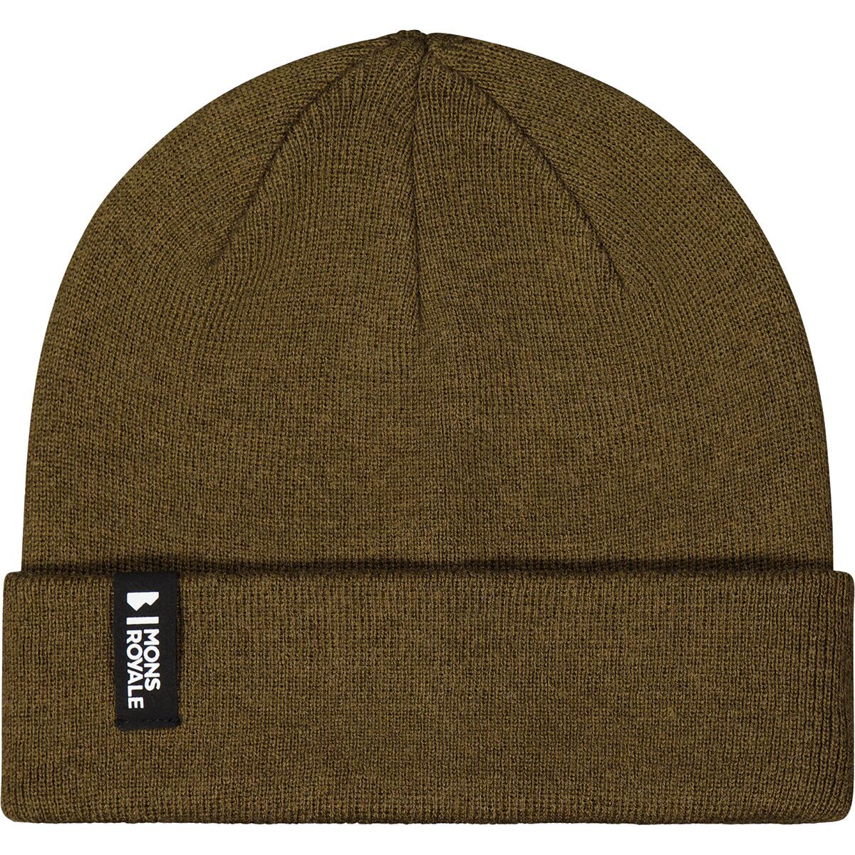 Image of Mons Royale McCloud Merino Beanie Dark Olive, One Size