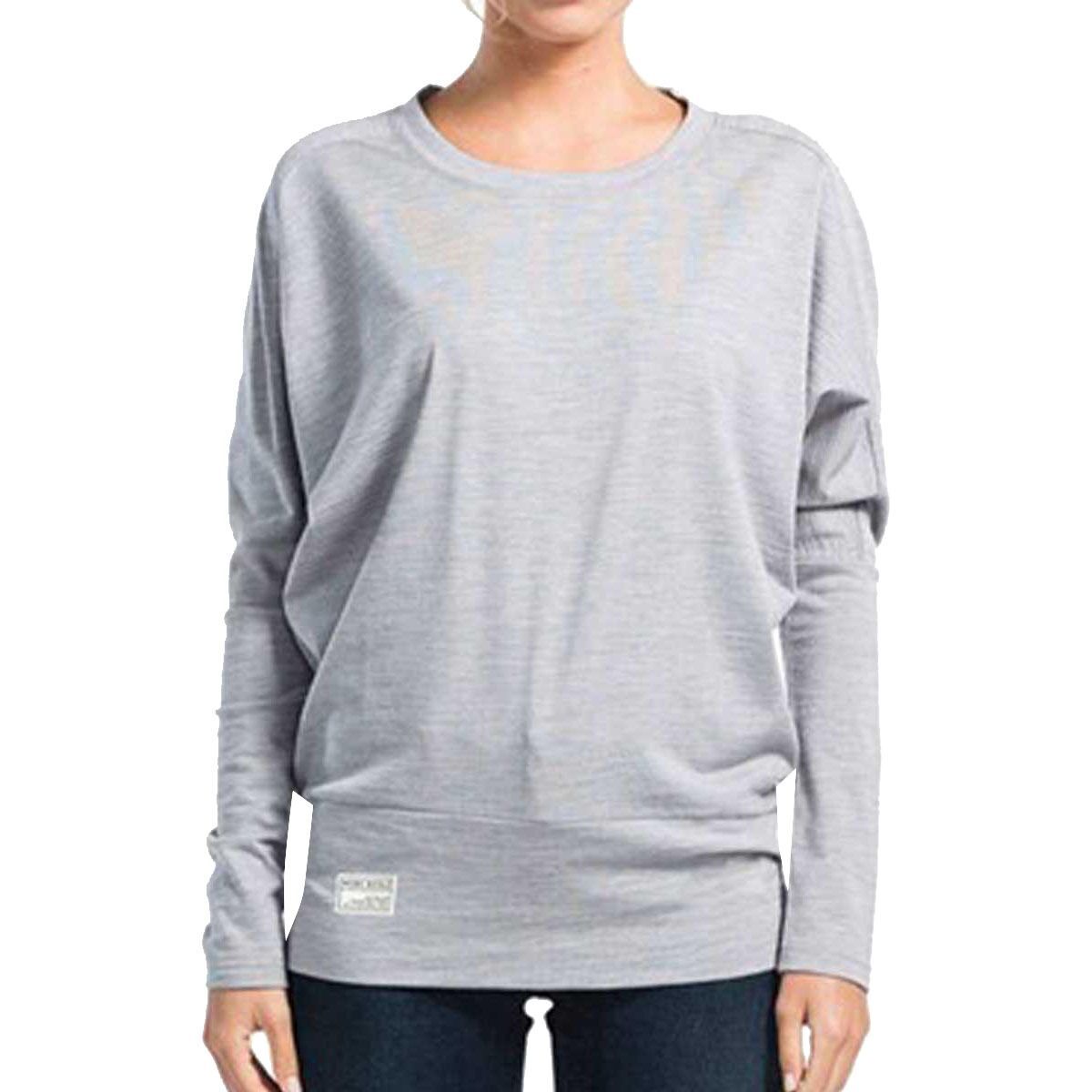 Mons Royale Harlow Long-Sleeve Top - Women's Grey Marl, XS