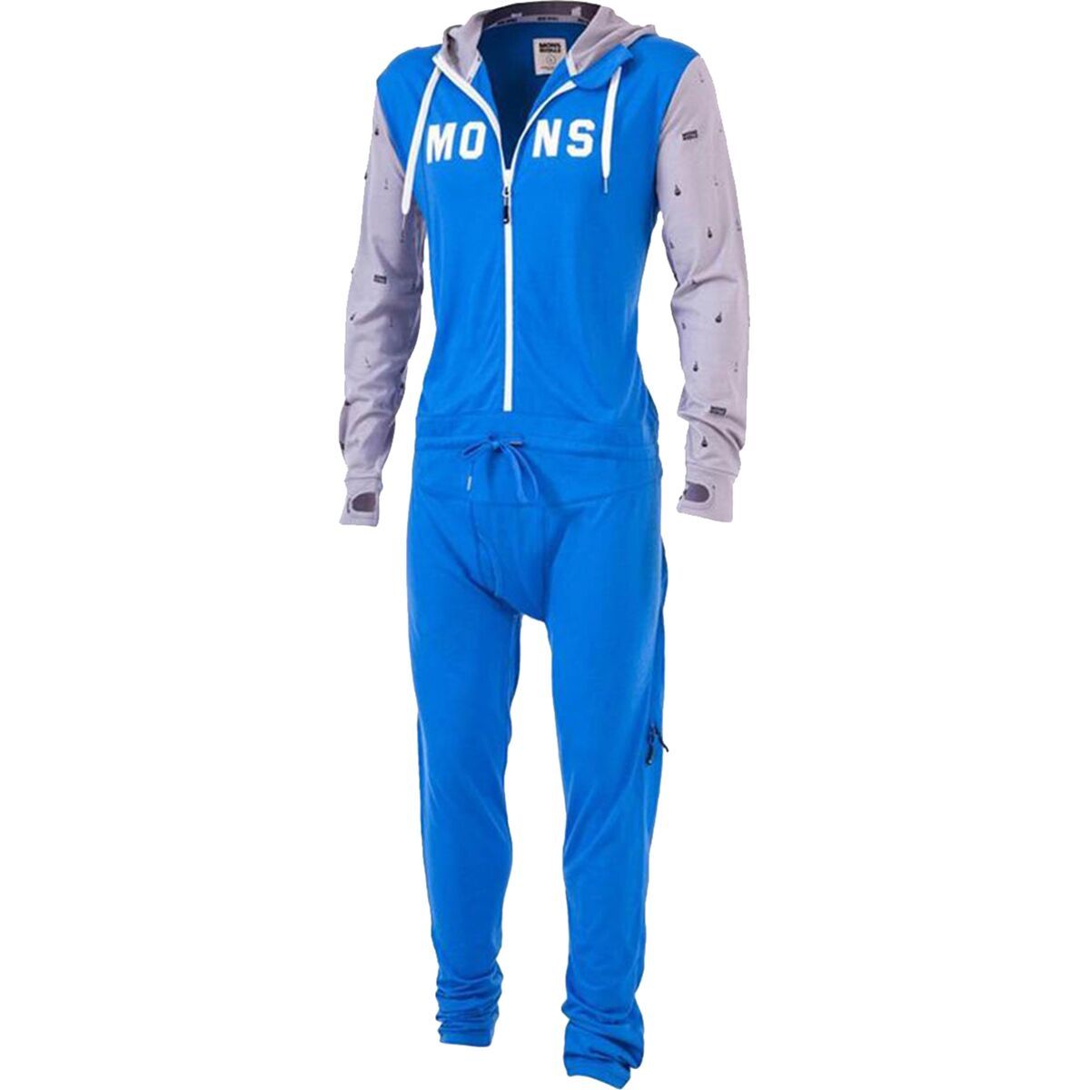 Mons Royale The Monsie One-Piece Baselayer - Boys' Bay Blue/Grey, 10