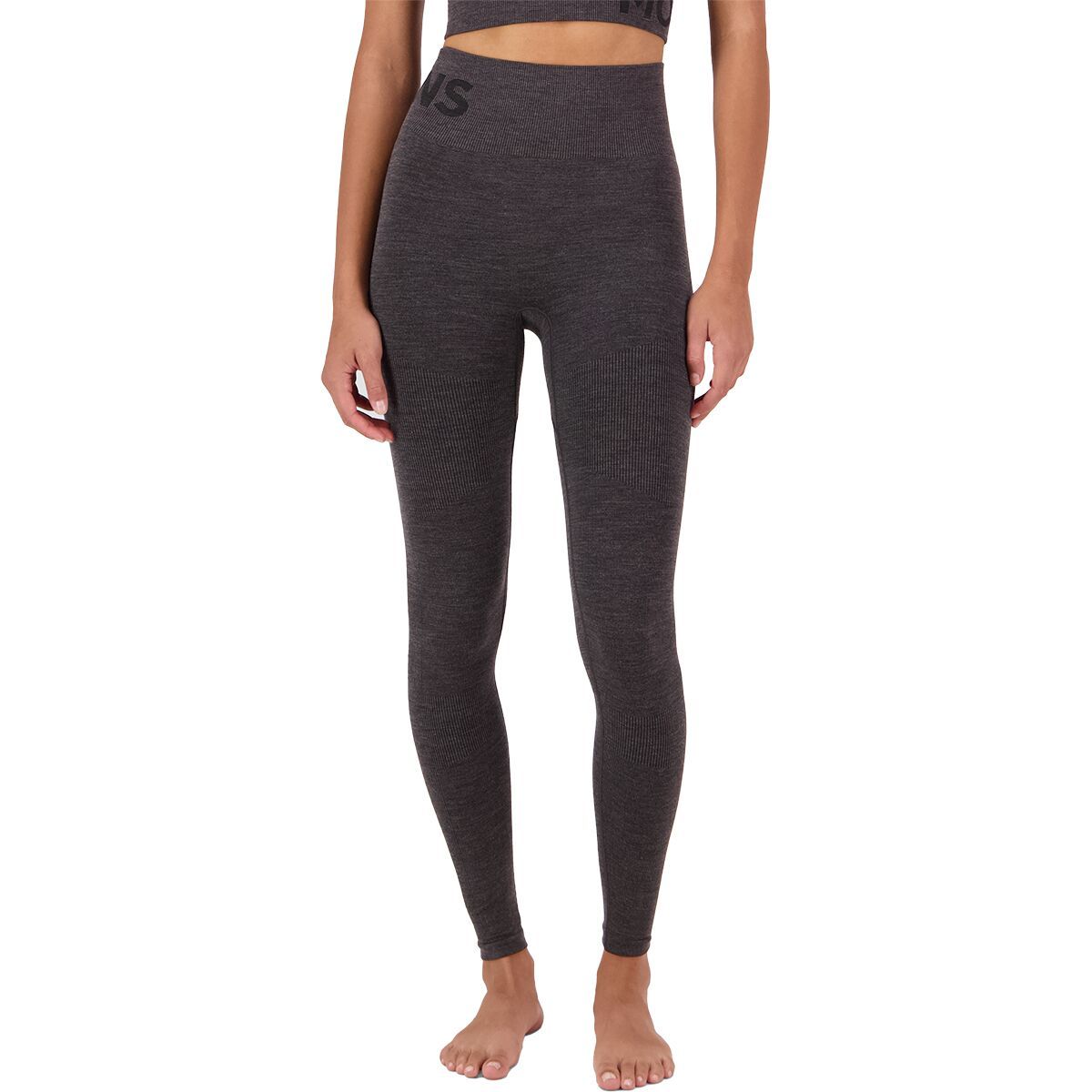 Image of Mons Royale Solace Merino Seamless Legging - Women's Forged Iron, M