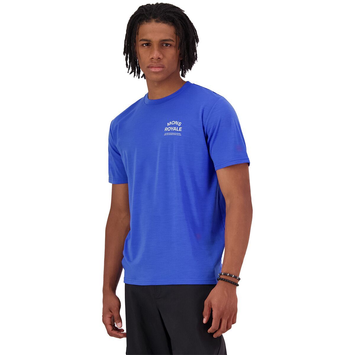 Image of Mons Royale Icon Merino T-Shirt - Men's Ultramarine, XL
