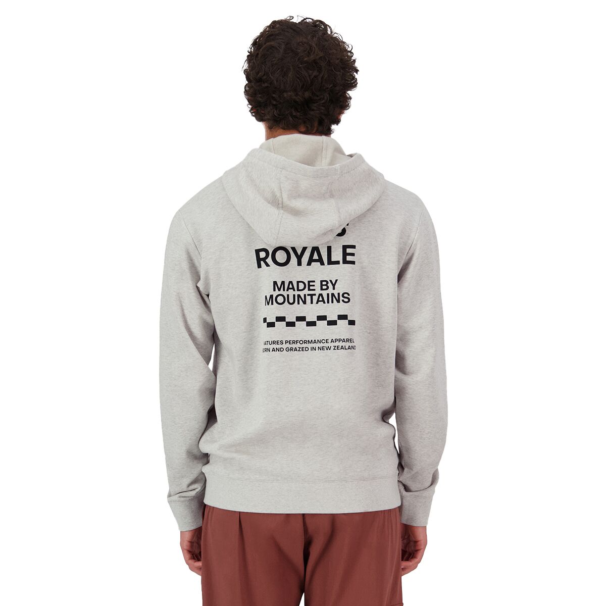 Image of Mons Royale Inversion Merino Hoodie - Men's Light Grey Heather, M