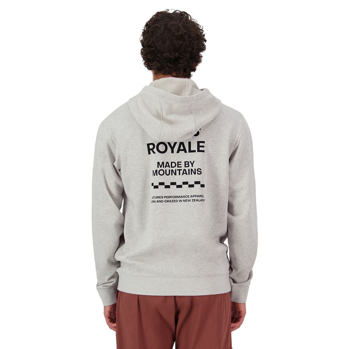Image of Mons Royale Inversion Merino Hoodie - Men's Light Grey Heather, L