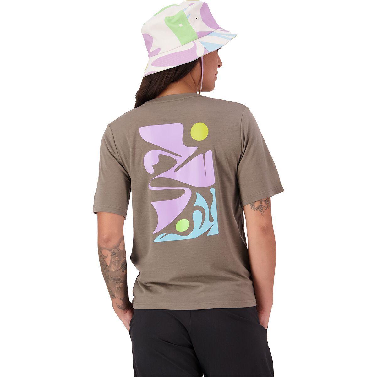 Image of Mons Royale Icon Logo T-Shirt - Women's Walnut, XL