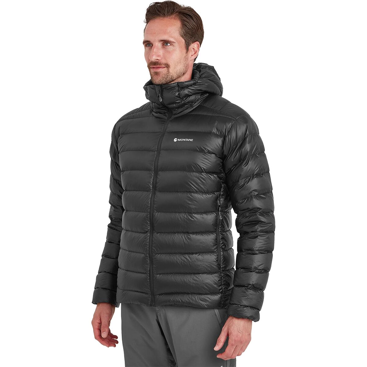 Image of Montane Alpine 850 Lite Hooded Down Jacket - Men's Black, L