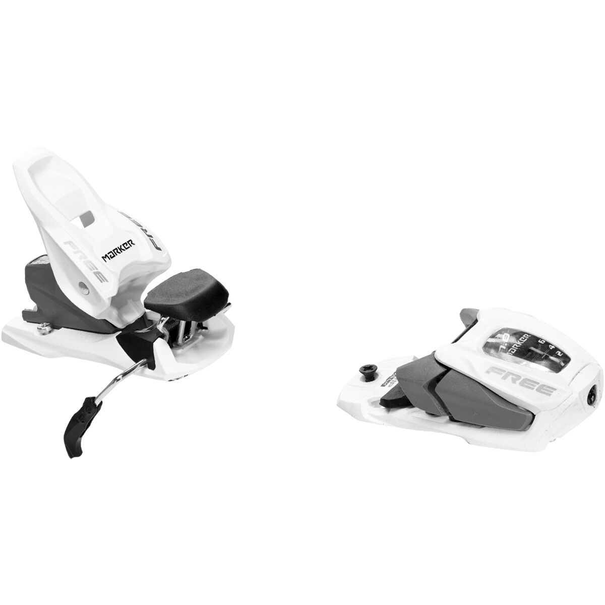 Image of Marker Free 7 Ski Binding - 2027 - Kids' White/Silver, 95mm