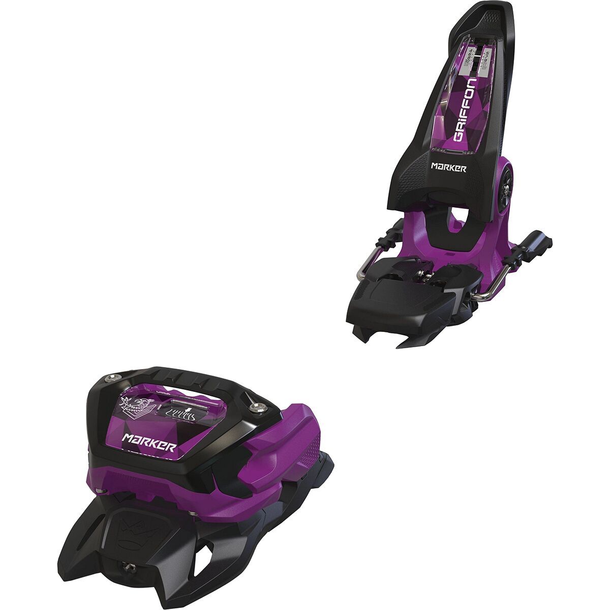 Image of Marker Griffon 13 ID Ski Binding - 2026 Black/Purple, 100mm