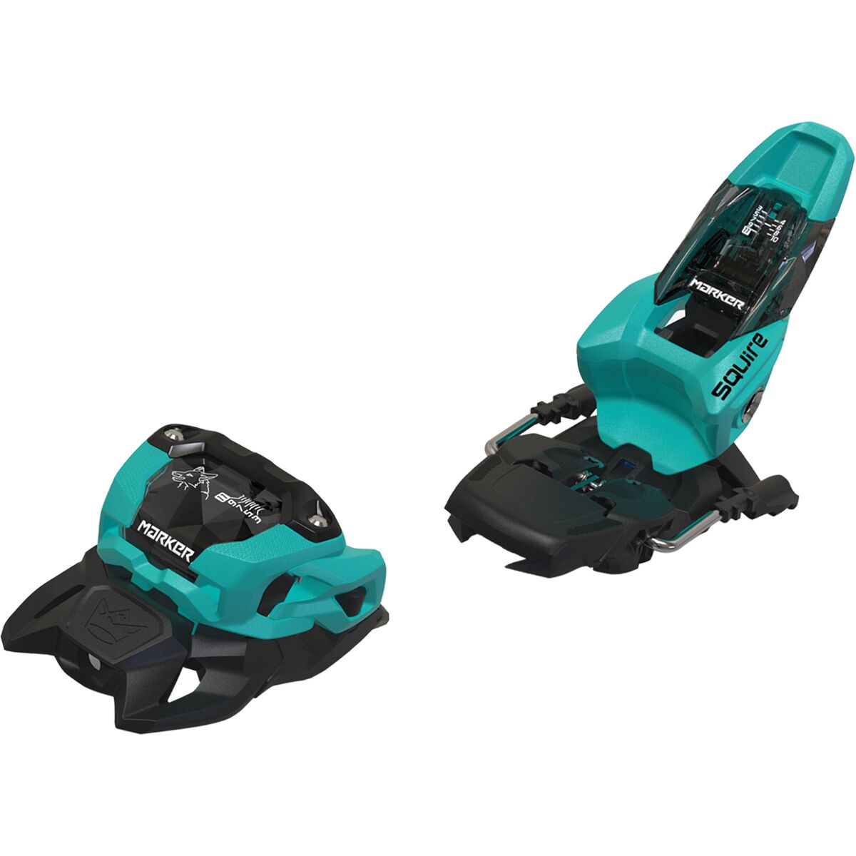 Image of Marker Squire 11 Ski Binding - 2027 Black/Teal, 100mm