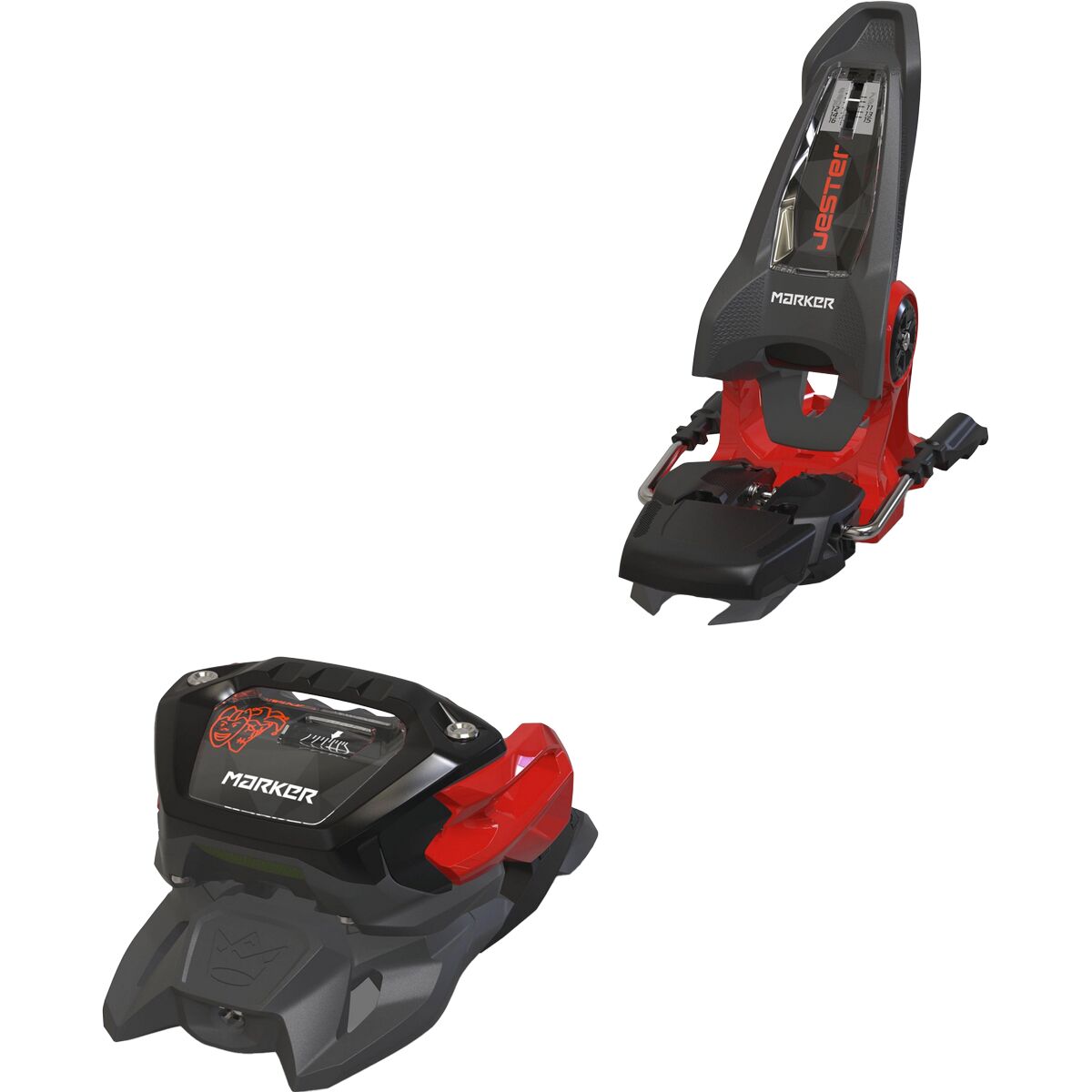 Image of Marker Jester 16 ID Ski Binding - 2026 Anthracite/Black/Red, 90mm
