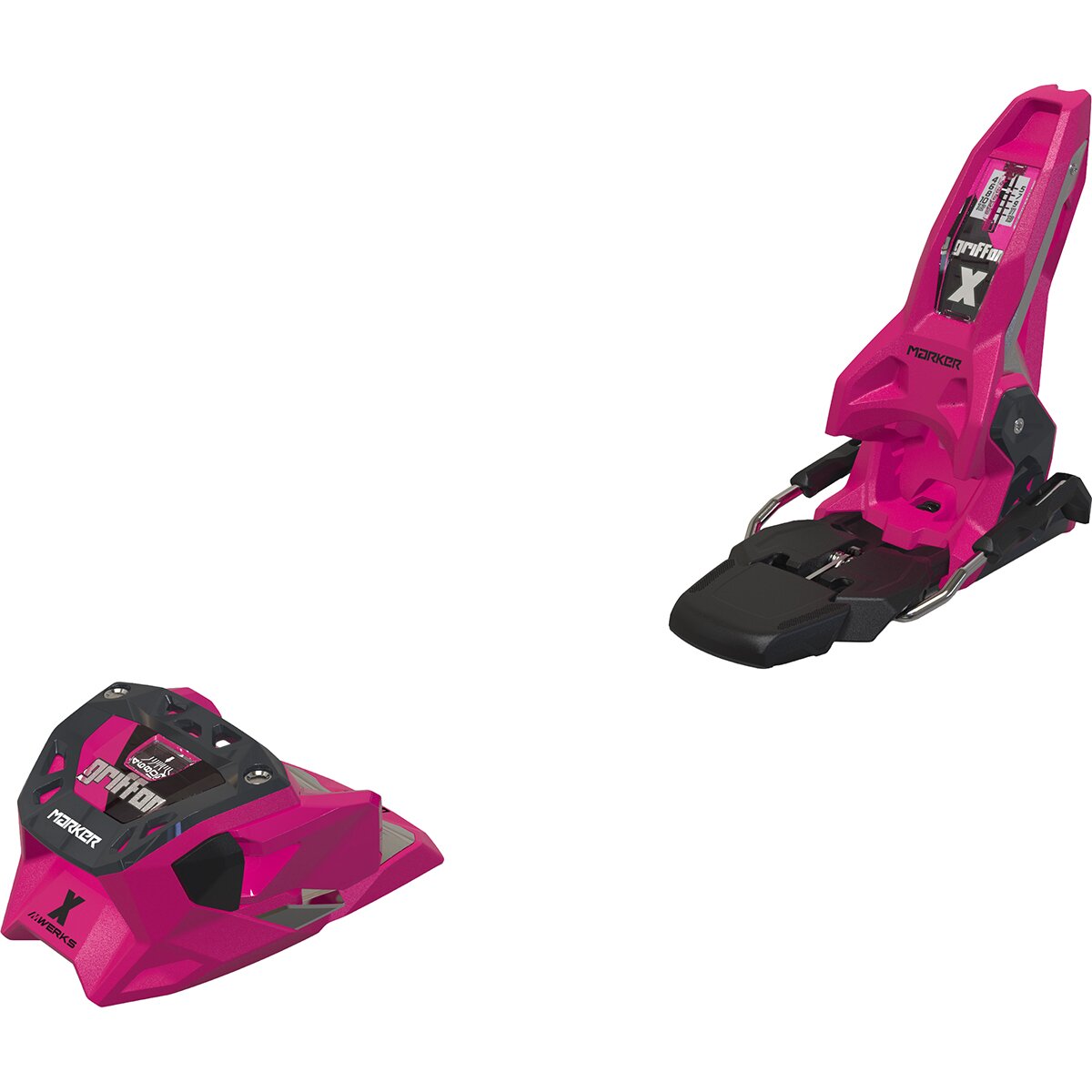 Image of Marker Griffon X 13 M-Werks Ski Binding - 2027 Pink/Grap, 90mm