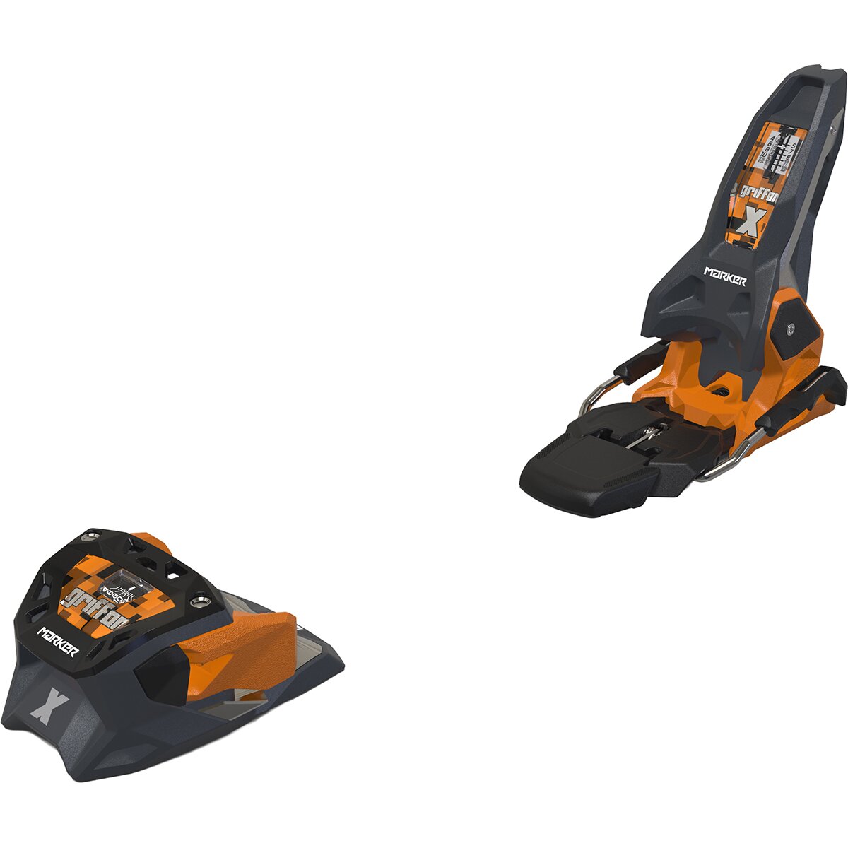 Image of Marker Griffon 13 X Ski Binding - 2027 Graphite/Orange, 105mm
