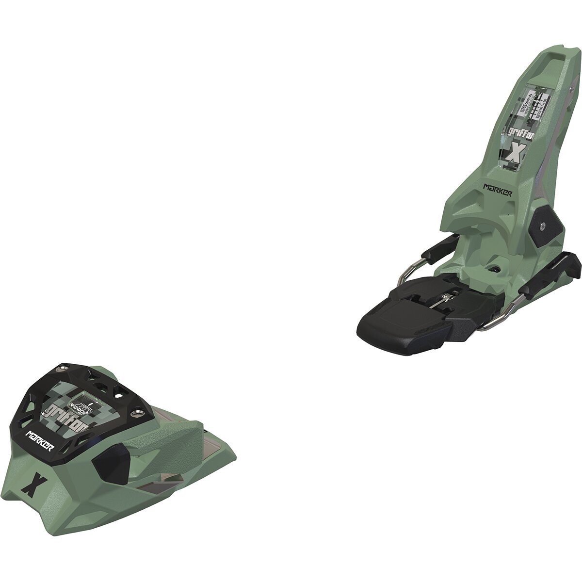 Image of Marker Griffon 13 X Ski Binding - 2027 Green/Black, 105mm