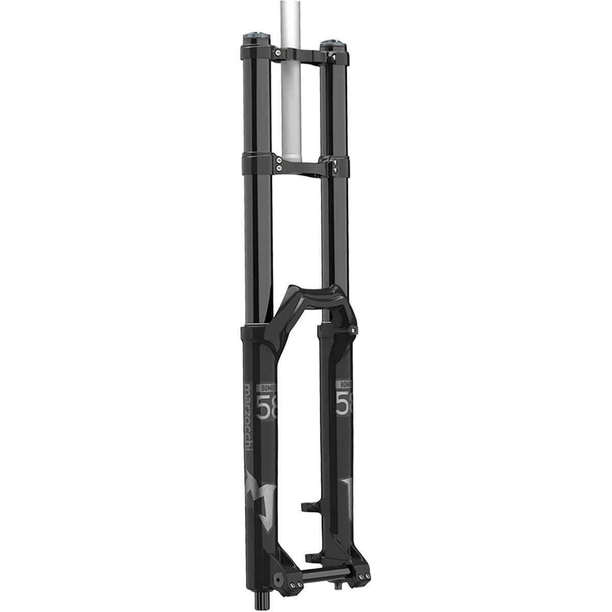 Image of Marzocchi Bomber 58 27.5 Air Grip Fork Shiny Black, 203mm, 51mm Rake