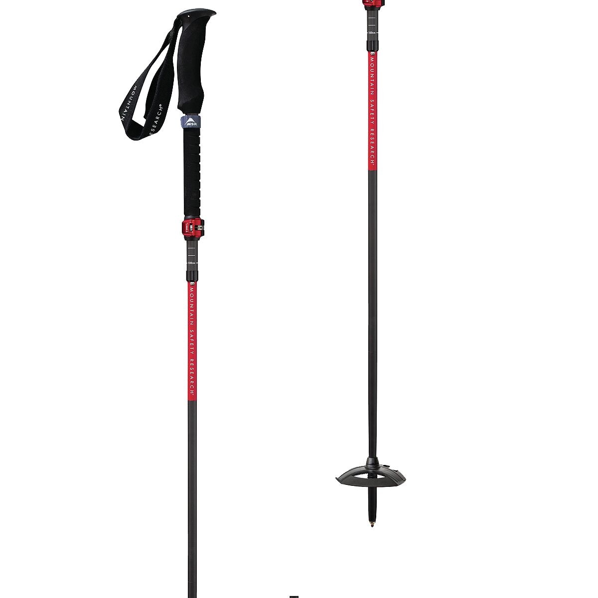 Image of MSR DynaLock Ascent Carbon Poles Carbon, 100-120cm
