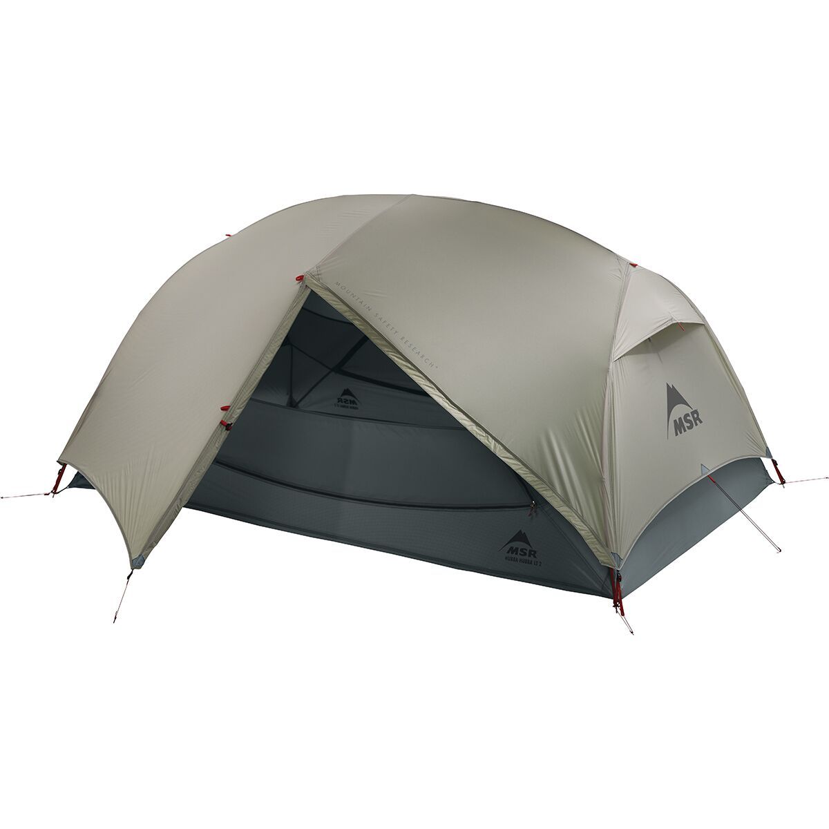 MSR Hubba Hubba LT Backpacking Tent: 2-Person 3-Season Sandstone